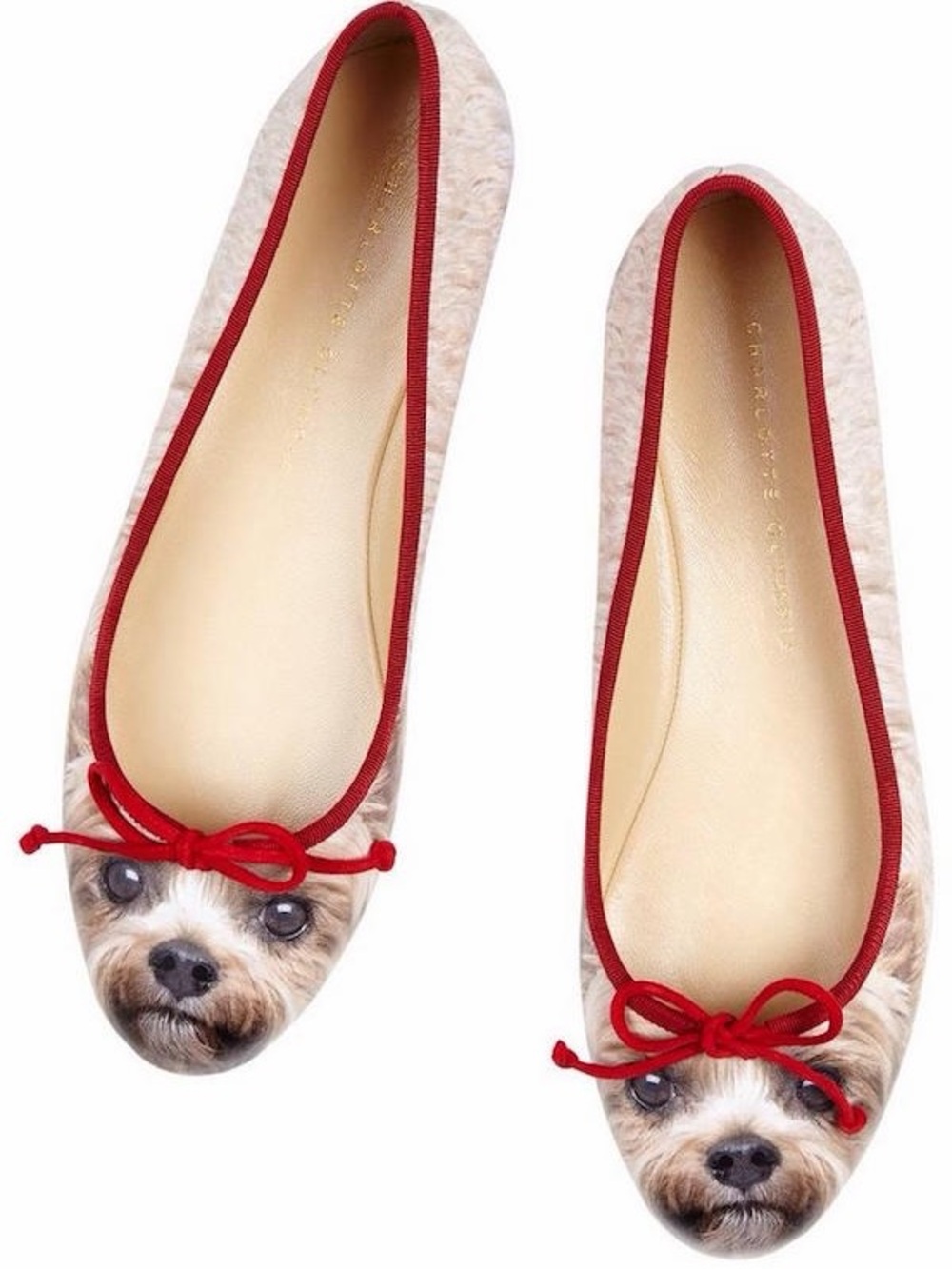 Charlotte Olympia Yorkie Ballet Flats